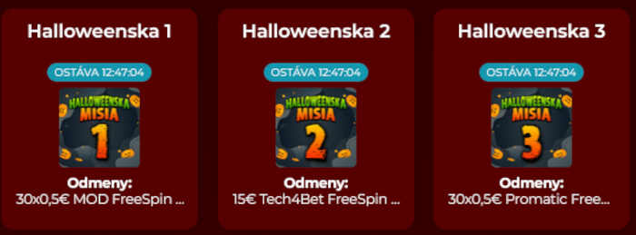 eurogold casino HAlloween bonus