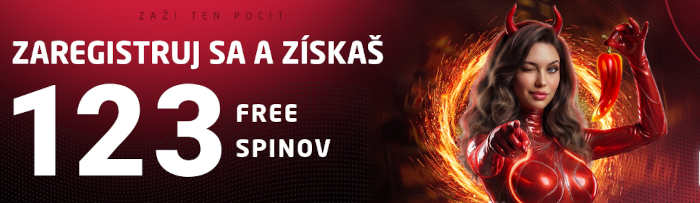Synot nový bonus 123 Free spinov
