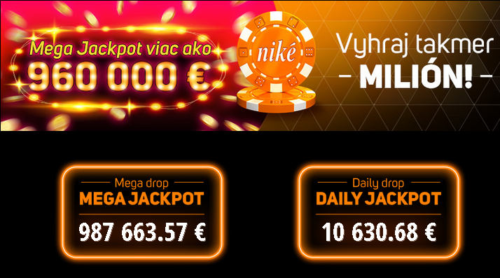 NIke Kasino Mega jackpot milion | casino-online.sk