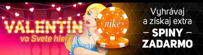 Valentinsky bonus v NIKE online kasino | hrajte Nike svet hier