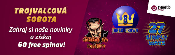 Synottip casino bonus na sobotu | Registrujte sa v Synot tip kasino