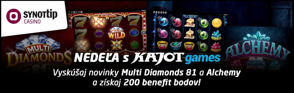 Synottip casino bonus na nedelu | Registrujte sa v Synot tip kasino