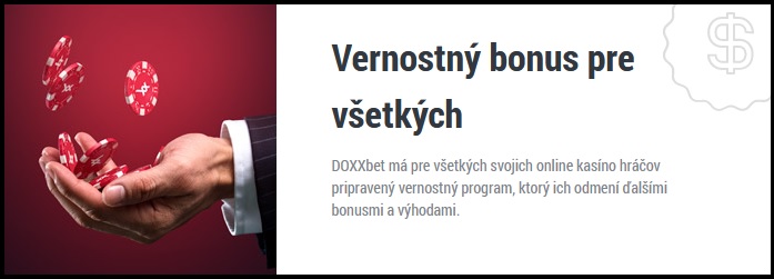 Vernosť v Doxxbet kasino bonus