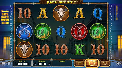 Reel sheriff Synot online automat
