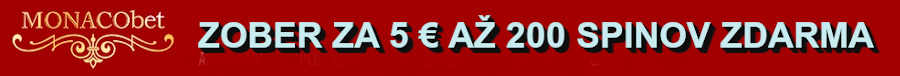 Monaco bet casino 200 free spiny za 5 € vklad
