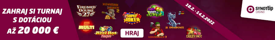 Synot tip casino turnaj 3 o 20.000 €