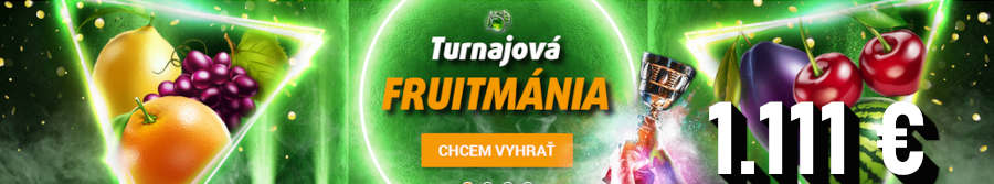 Pondelok turnaj Tipsport casino automaty