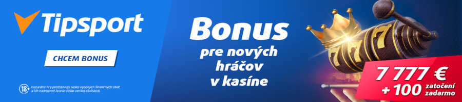 Vstupný bonus Tipsport kasino