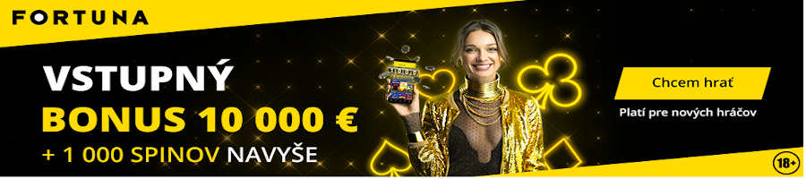 Fortuna casino vstupný bonus 10.000 €
