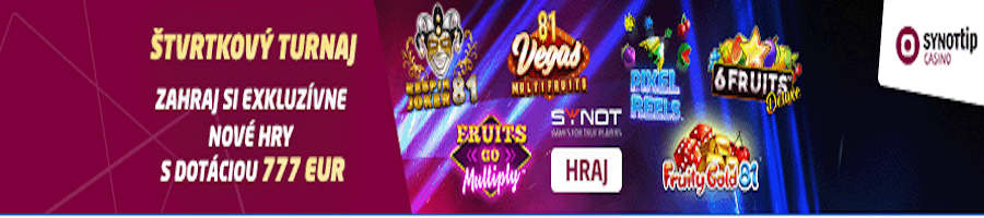 synot tip casino bonus stvrtok