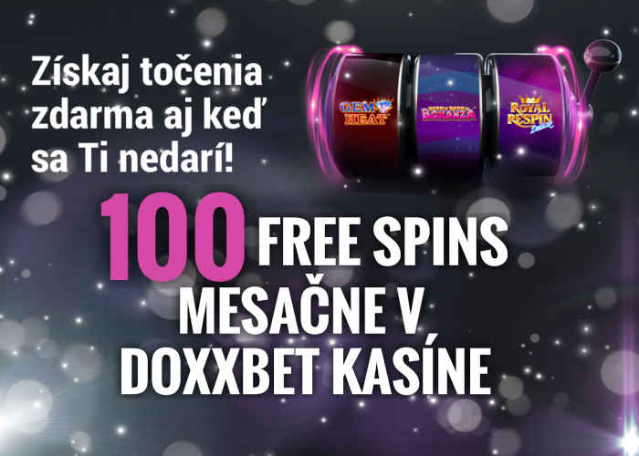 Bonusy DOXXbet Kasino 100 Free spins