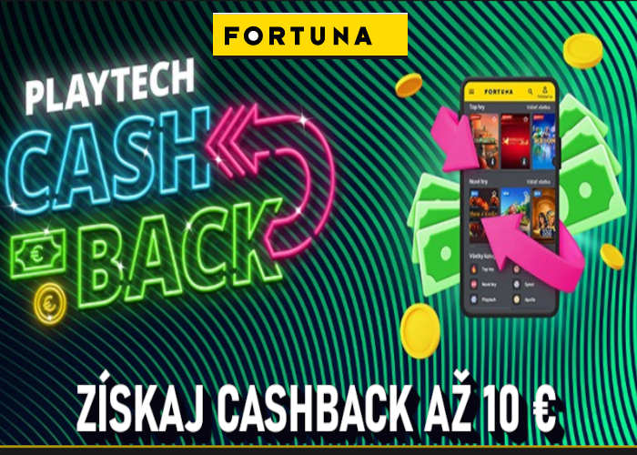 Bonusy Fortuna cashback streda nedeľa