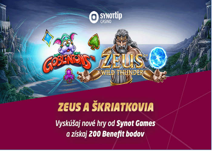 Bonusy SYNOT TIP CASINO BONUS NA NEDEĽU