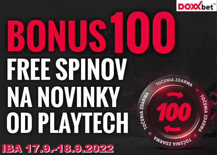 Bonusy Doxxbet 100 Free spinov bonus