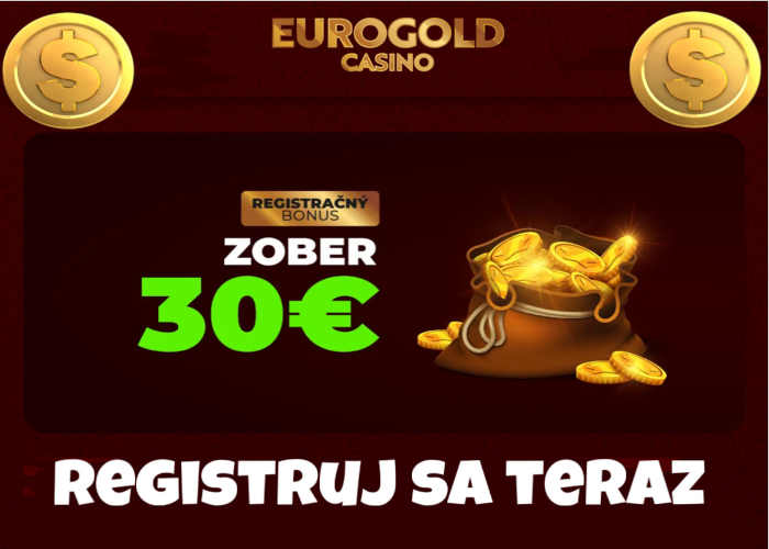 Bonusy Eurogold 30 € bonus
