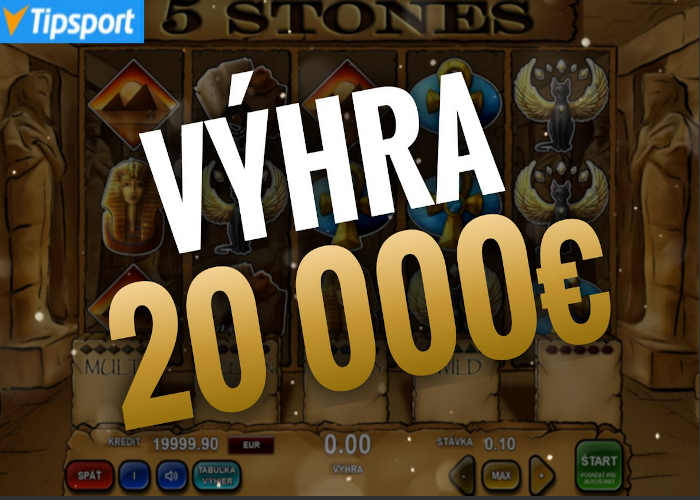 5 Stones Výhra Adell automaty v tipsport casino