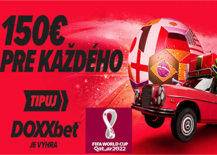 Doxxbet casino bonus ku MS2022 vo futbale