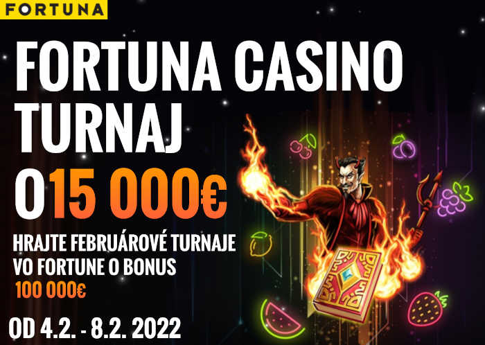 Fortuna casino tech4bet turnaj a bonus 100.000€