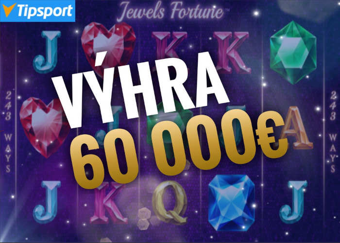 Rekordná výhra v Tipsport casino Jewels Fortune