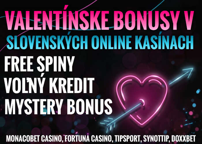 Bonus na Valentína Slovenské online kasína