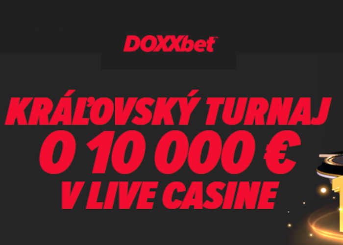 doxxbet casino live bonus 10.000 € turnaj