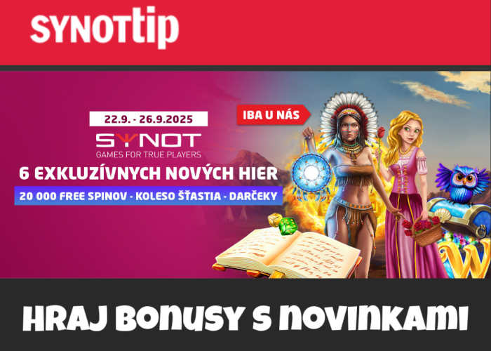 Synot tip casino novinky bonusy