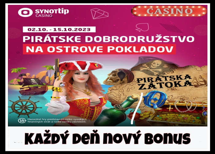 Synot tip casino bonus pirátska zátoka