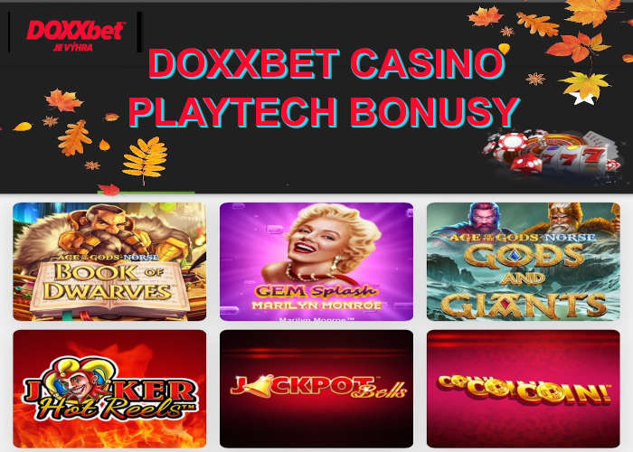 Doxxbet casino playtech novinky a bonusy