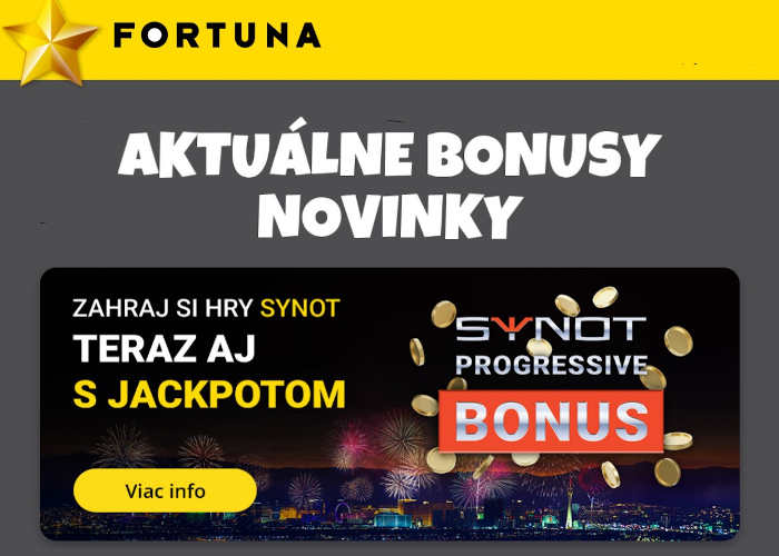 fortuna casino bonusy progresive jackpot