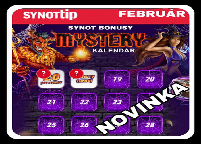 Synot tip casino mystery kalendar februar