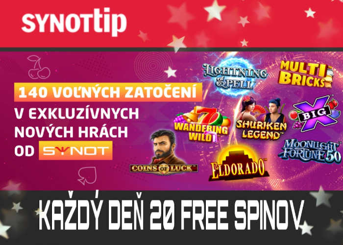 Synot free spiny nové automaty