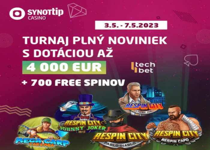 Synot Tip casino free spiny turnaj Tech4bet