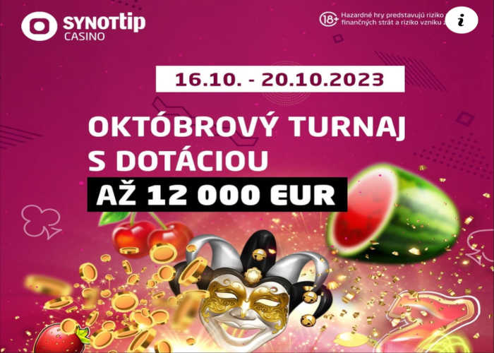 Synot Tip casino turnaj október 2023