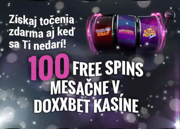 Doxxbet kasino nový bonus 100 free spinov zdarma