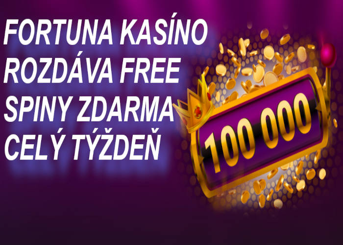 Free spiny vo Fortuna kasíne ako bonus pre všetkých hráčov