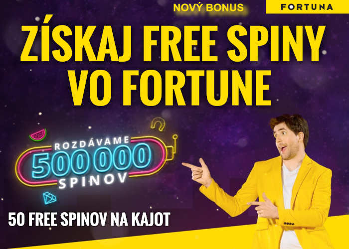 Free Spiny, nový Fortuna kasíno bonus