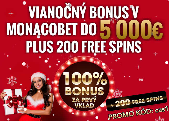Vianočný bonus v Monaco bet kasino