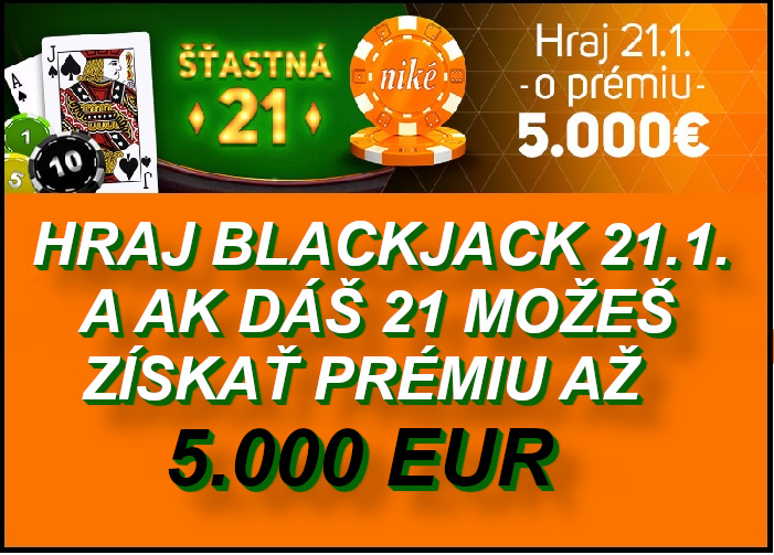 NIKE Kasino bonus Blackjack automat | Hrajte Blackjack zadarmo v NIKE Svet hier | Vyhrajte 5.000 EUR bonus