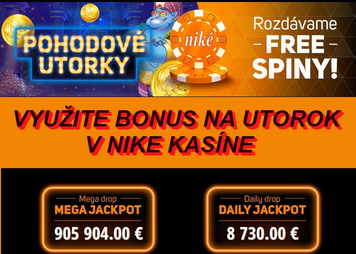 NIke kasíno bonus na utorok free spiny