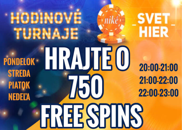 Nike kasino turnaje každý deň o 750 free spins