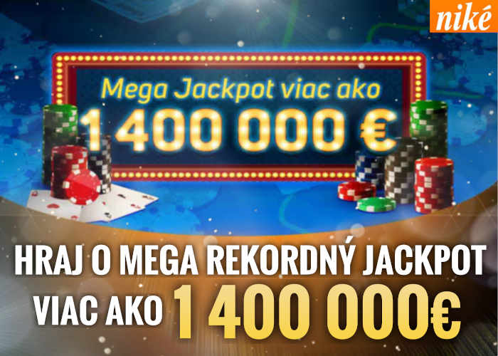 Nike casino rekordný Mega jackpot