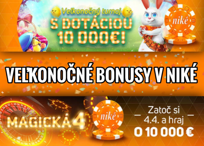 Veľká noc v Nike kasíno bonus o 10.000€