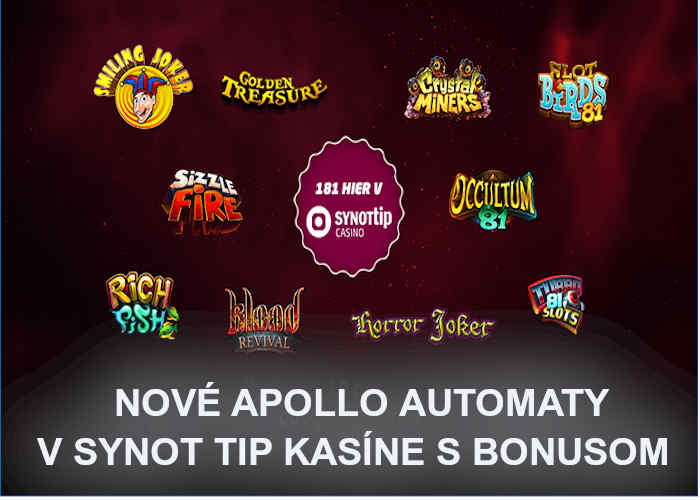 Apoolo automaty Synot Tip kasino