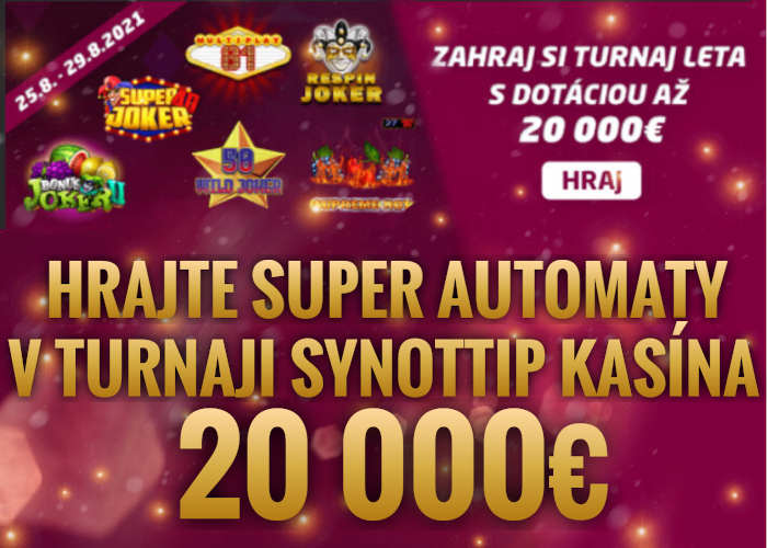 Synot Tip turnaj online automaty