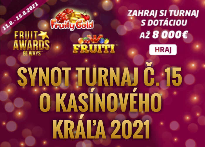 Synot Tip kasino turnaj 15