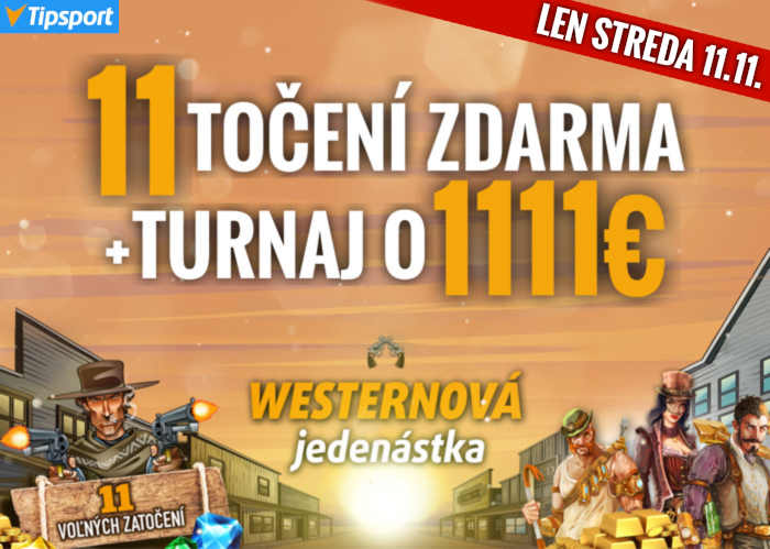 Tipsport kasíno westernový bonus