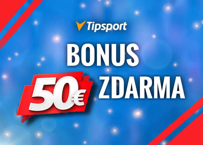 Tipsport kasíno bonus 50 € zdarma