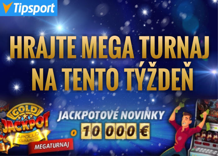 Tipsport kasino mega turnaj s novinkami od Apollo games o 10.000€