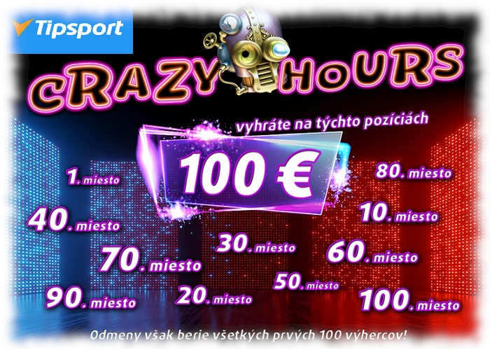 Tipsport kasino turnaj crazy hours