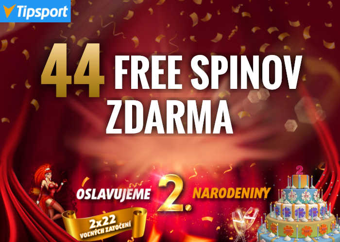 Narodeniny Free spiny v Tipsport casino